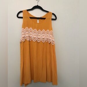 Xhilaration Mustard Yellow Dress  Size XXL